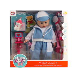 16 Inch Doll With Nurse Accessories